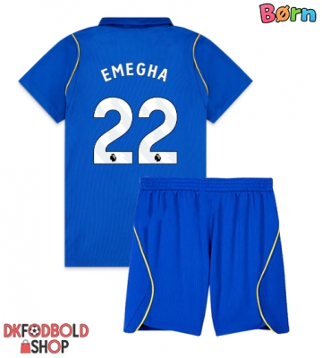 Chelsea Emmanuel Emegha #22 Hjemmebanesæt Børn 2026-27 Kort ærmer (+ korte bukser)